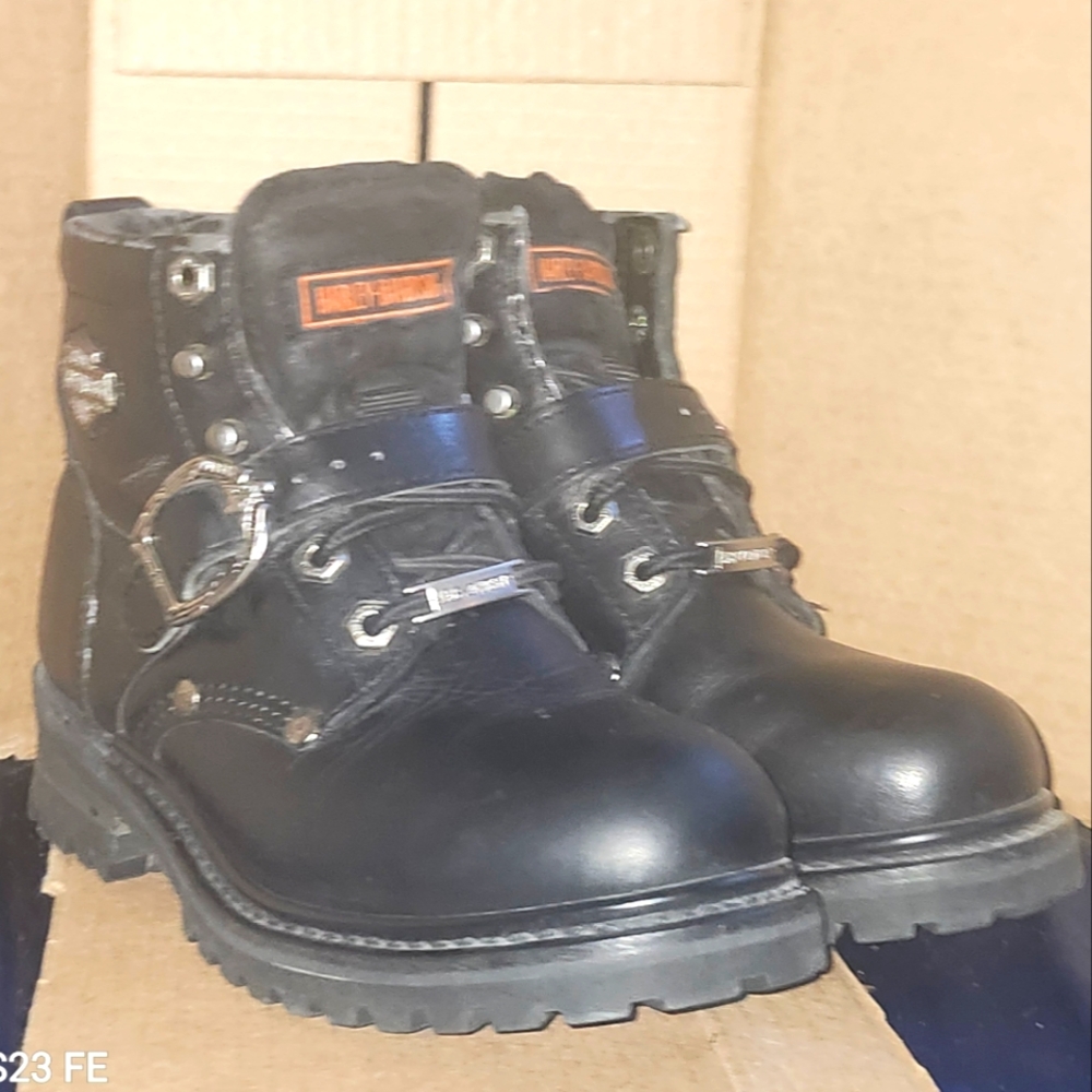 Harley-Davidson Black Leather Boots